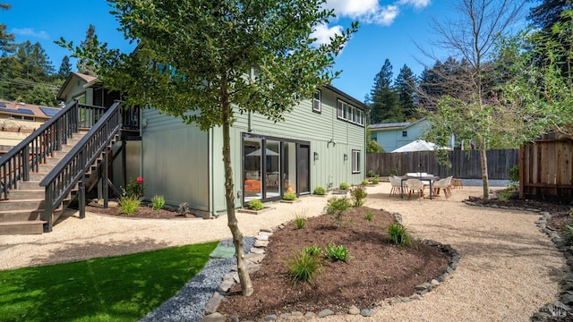 rear view of house with a patio area