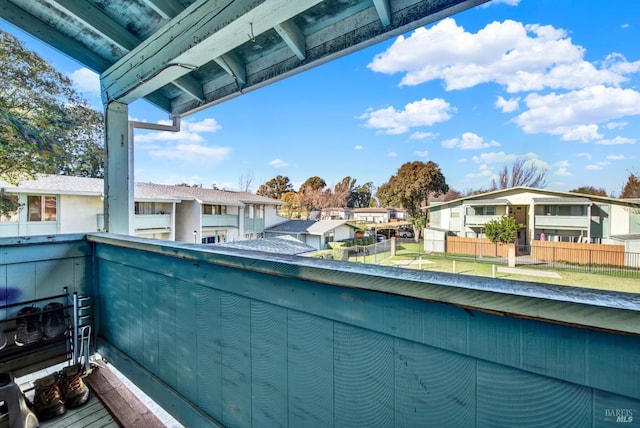 view of balcony