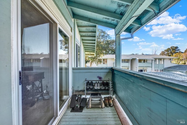 view of balcony