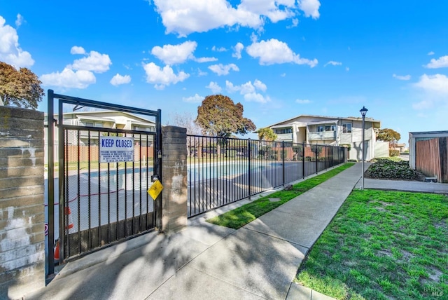 exterior space with a lawn