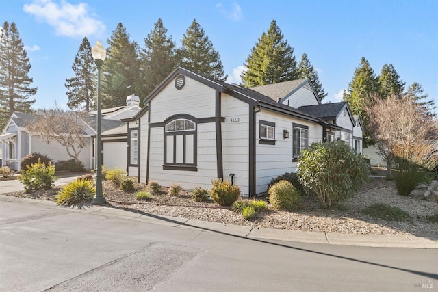 view of home's exterior featuring a garage