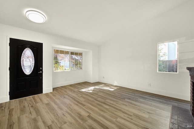 entryway featuring light wood-type flooring