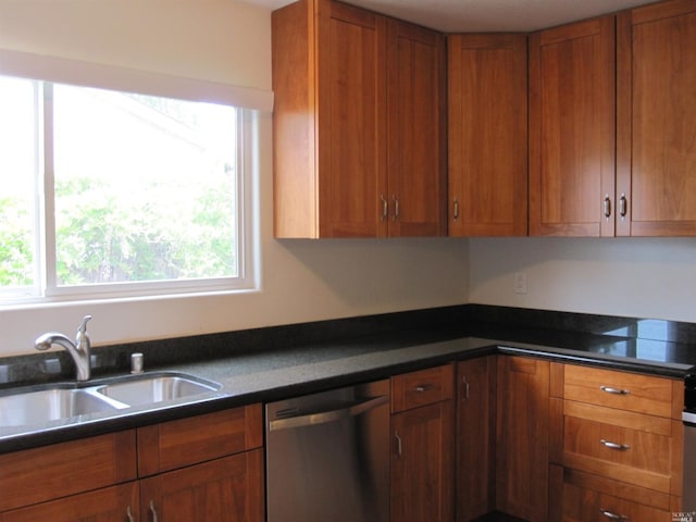 kitchen with dishwasher and sink