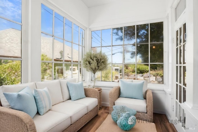 sunroom / solarium with a wealth of natural light