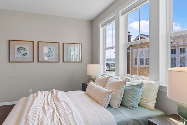 bedroom with baseboards