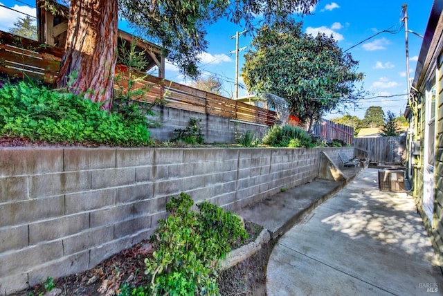 view of yard with a patio