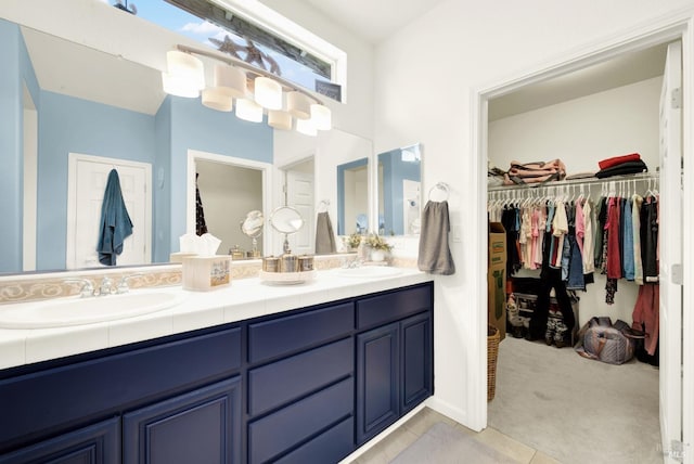 bathroom featuring vanity