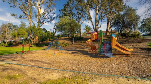 view of jungle gym