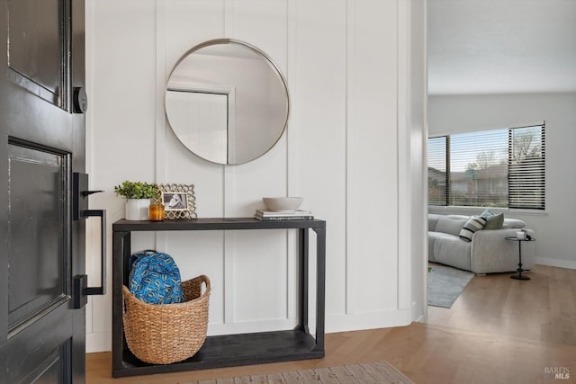 room details featuring hardwood / wood-style flooring