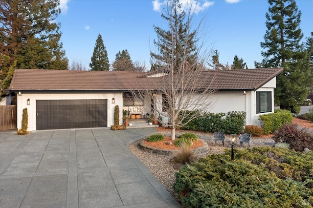 ranch-style house with a garage