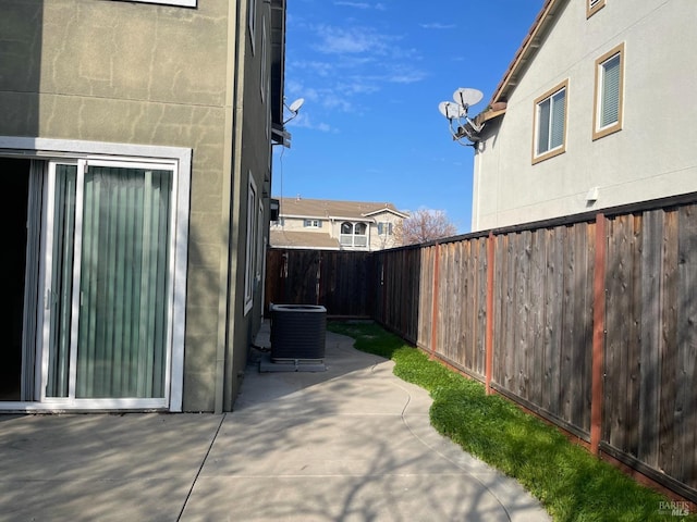 view of patio / terrace with cooling unit