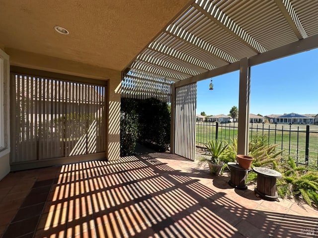 view of patio / terrace with a pergola