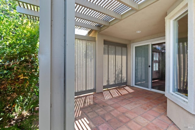 view of patio / terrace with a pergola