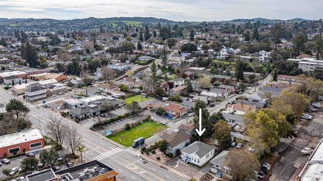 drone / aerial view featuring a residential view