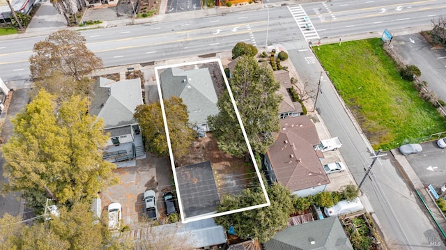 bird's eye view with a residential view