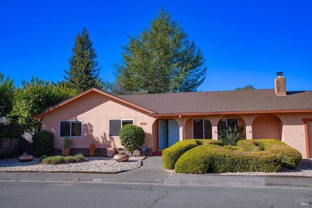 view of ranch-style home