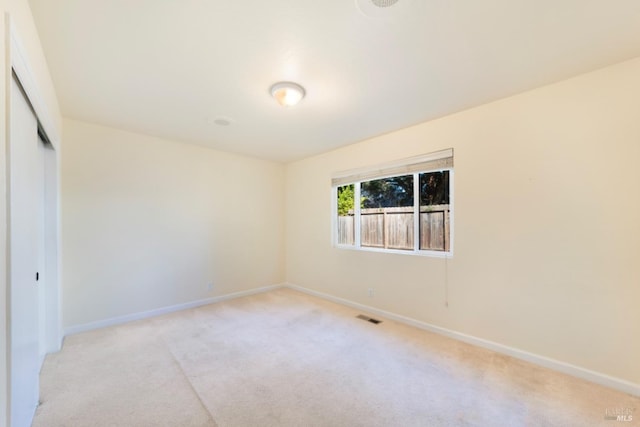 view of carpeted empty room