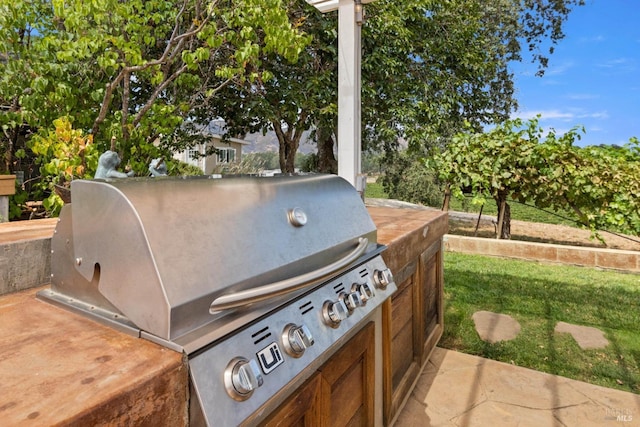 view of patio / terrace featuring area for grilling