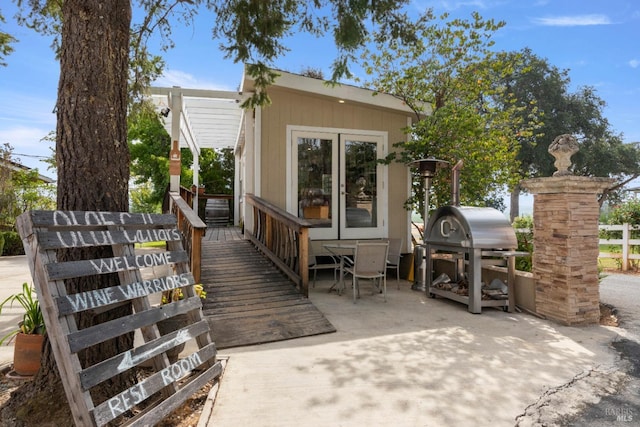 view of patio / terrace featuring area for grilling