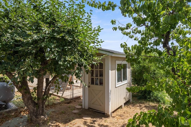 view of outbuilding