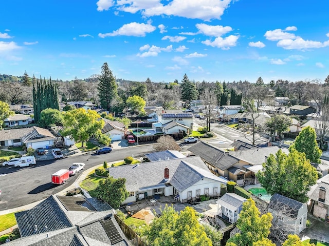 bird's eye view featuring a residential view