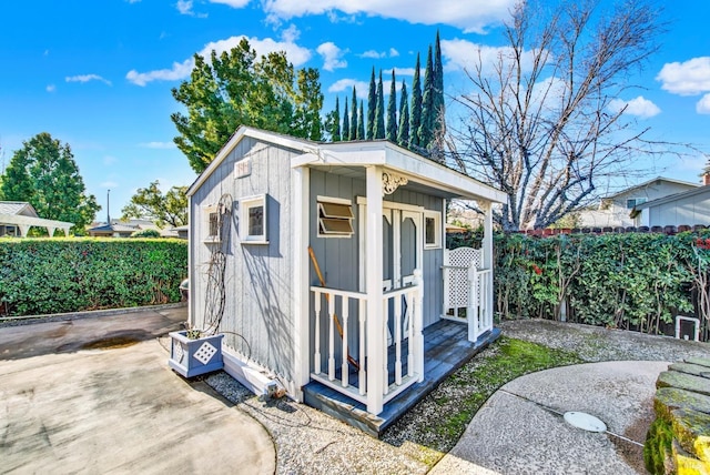 view of outbuilding