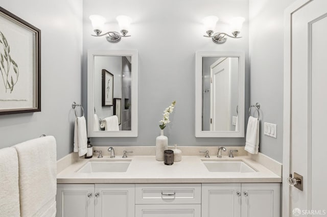 bathroom featuring vanity