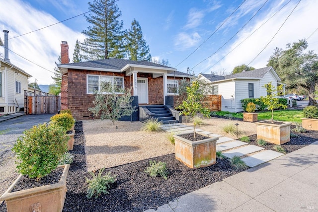 view of bungalow-style home