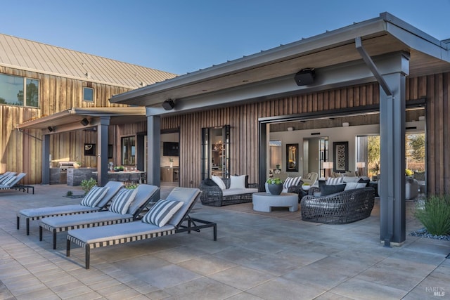 1212 Oak Knoll Ave, Napa, CA 94558 - view of patio / terrace with an outdoor living space