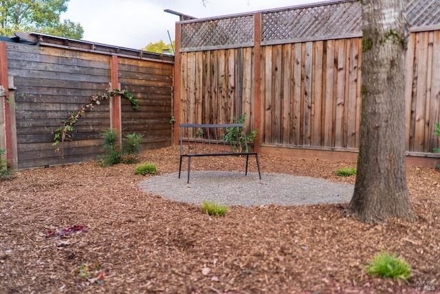 view of yard featuring a patio