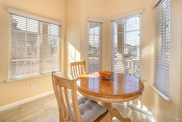 view of dining area