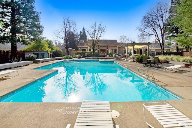 view of pool with a patio