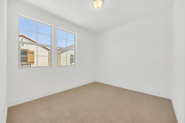 view of carpeted empty room