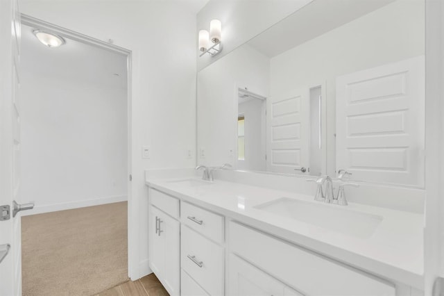 bathroom with vanity