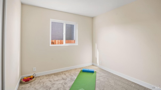 interior space with carpet floors