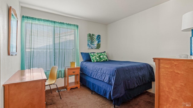 bedroom with carpet floors