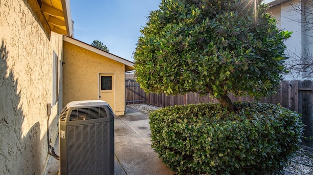 view of patio / terrace featuring central AC unit