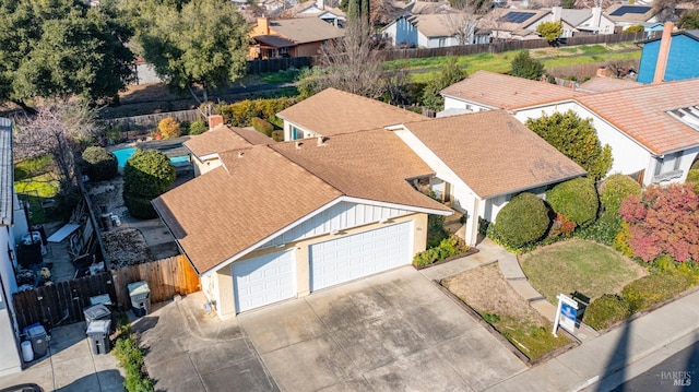 birds eye view of property