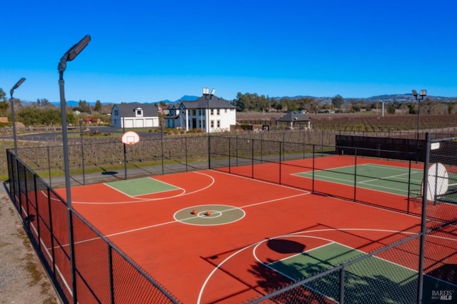 view of sport court