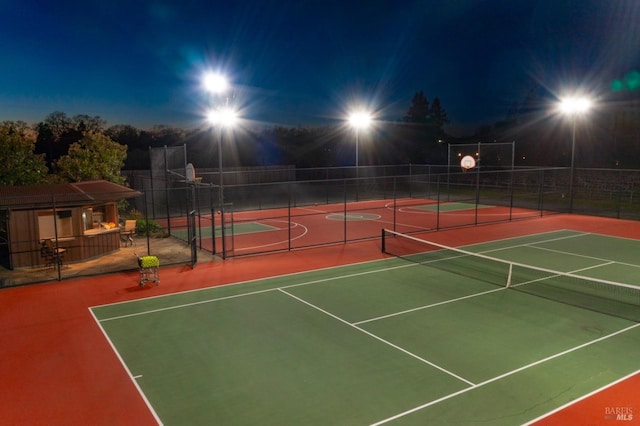 view of sport court with basketball court