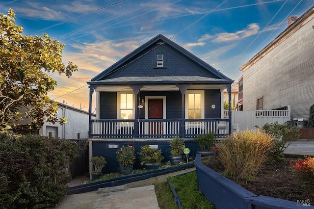 bungalow-style house featuring a porch