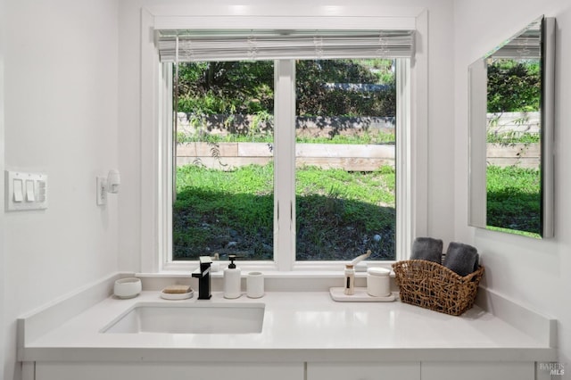 interior details with sink