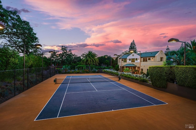 view of tennis court