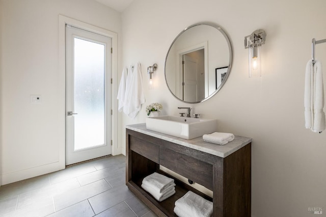 bathroom featuring vanity