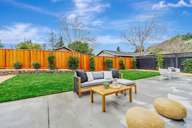 view of patio / terrace with outdoor lounge area