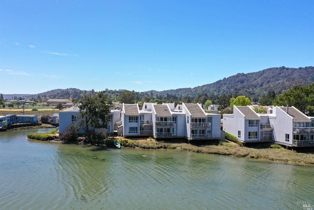 water view featuring a mountain view