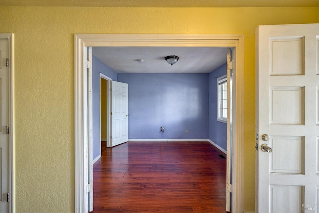 interior space featuring dark hardwood / wood-style floors