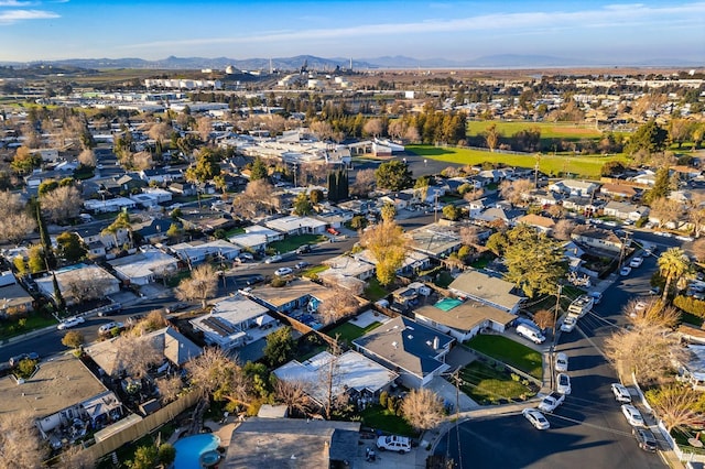 aerial view featuring a mountain view