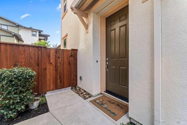 view of entrance to property