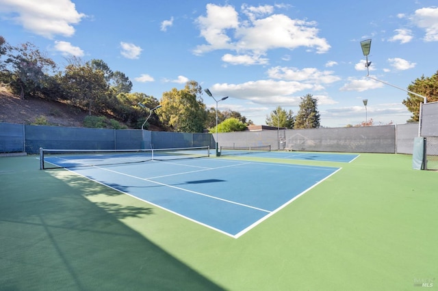 view of tennis court